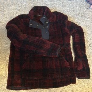 Eddie Bauer sherpa quarter zip- size small
